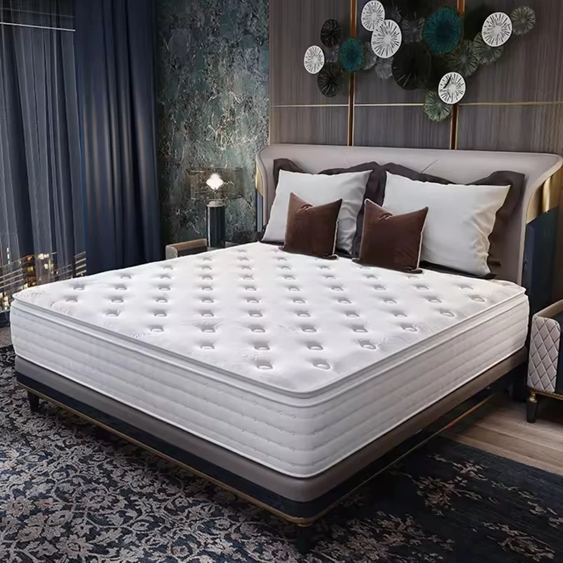 

#Modern Pocket Spring Latex Mattress Super Soft Orthopedic Foam Hybrid Mattress for School Hotel Apartment
