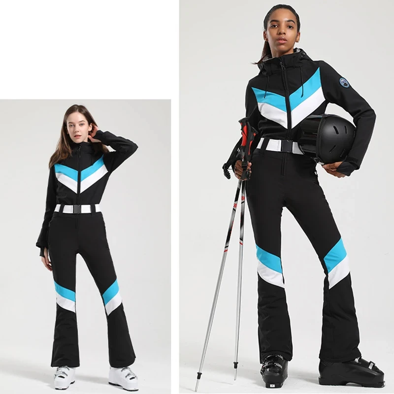 Combinaison de ski coupe-vent pour femme, combinaison de neige imperméable, vêtements d'hiver pour dames, vêtements d'extérieur, 1 pièce, 2025