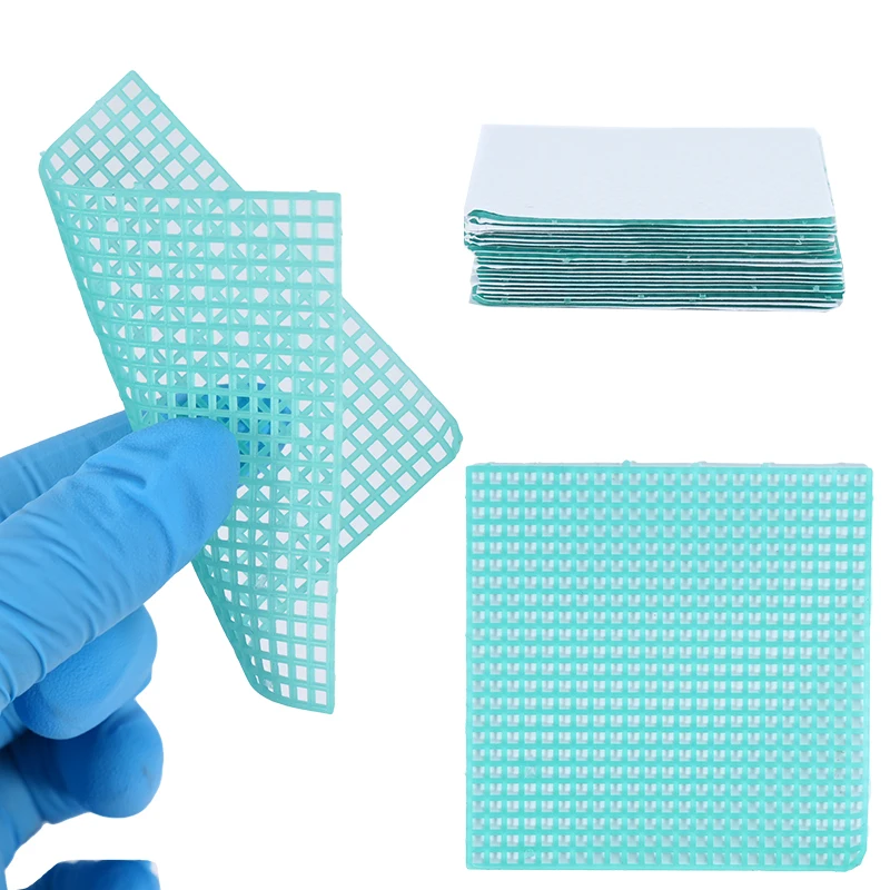 1Box Dental Casting Wax Net Round Hole Square Grid Clasp Hexagonal Shape Wax Mesh Material for Cast Metal Partial Design