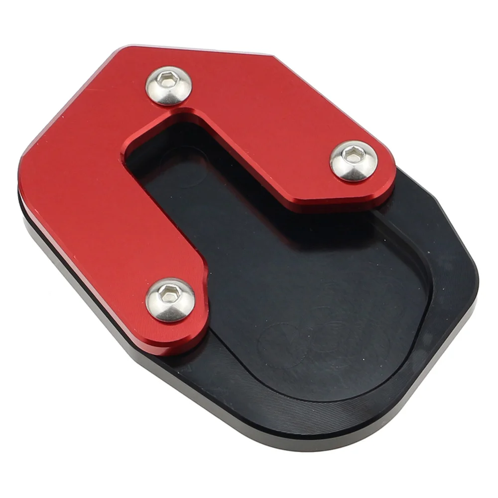 Motorcycle Kickstand Sidestand Stand Extension Enlarger Pad for F900XR F900R 2019-2021(Red)