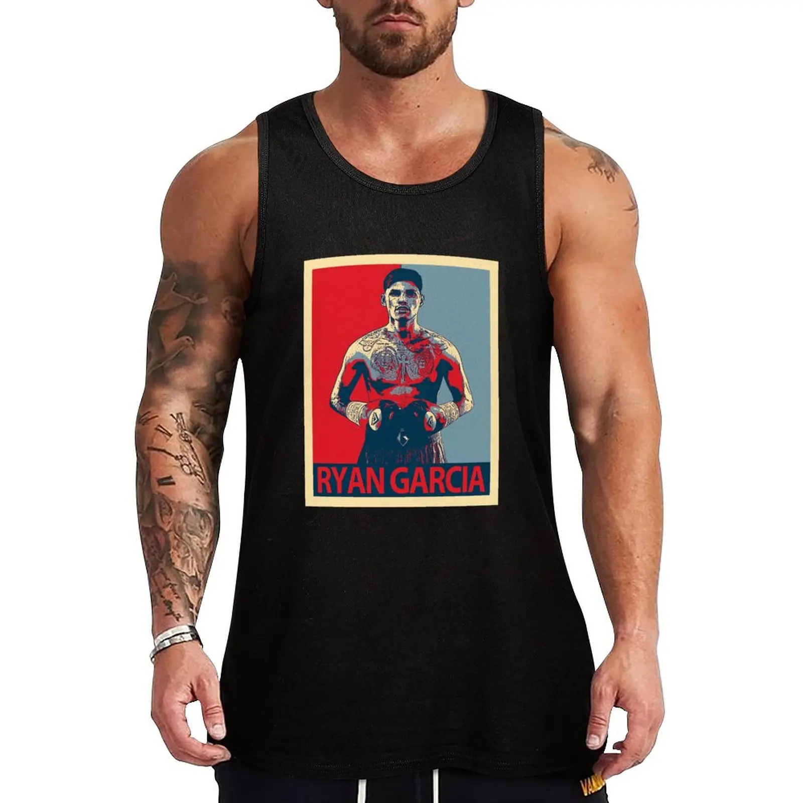 Ryan Garcia king ry boxing champion Tank Top t shirt sleeveless Men's t-shirts gym shirt man