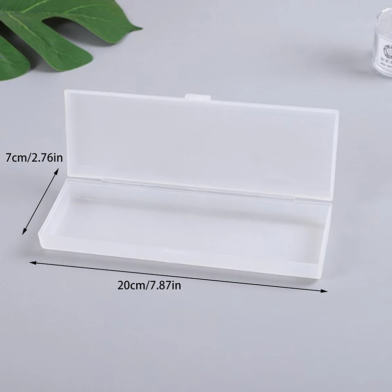 Pencil Case Korean Stationery Transparent Light Color Pencilcase For Girls Makeup Brush Chopsticks Eyebrow Pencil Storage Box