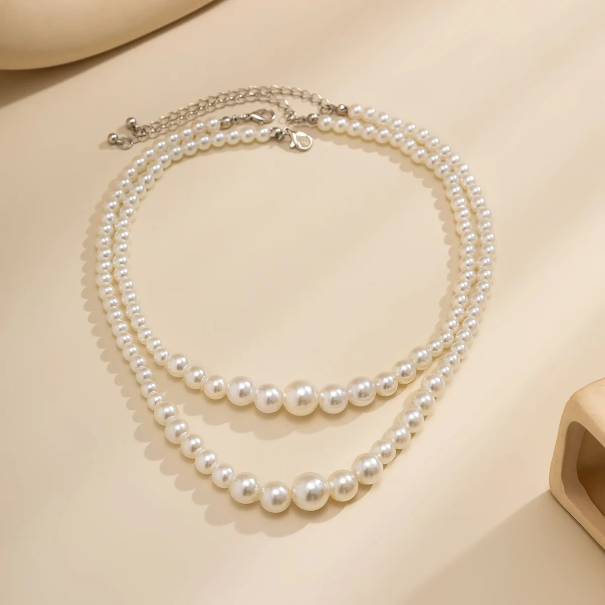 Boho Sweet Size Imitation Pearl Beaded Necklace Women\'s 2023 Multi-layer Bridal Collar Necklaces Girls Charm Fashion Jewelry