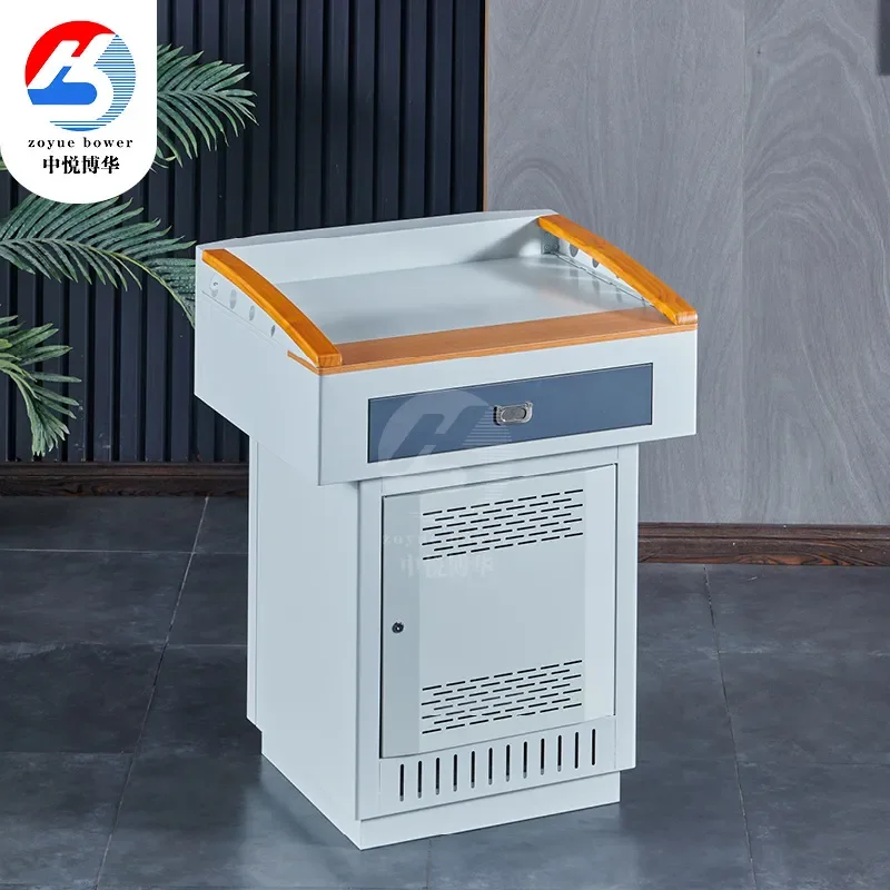 for School Ladder Classroom Simple Podium Conference Room Modern Multimedia Table