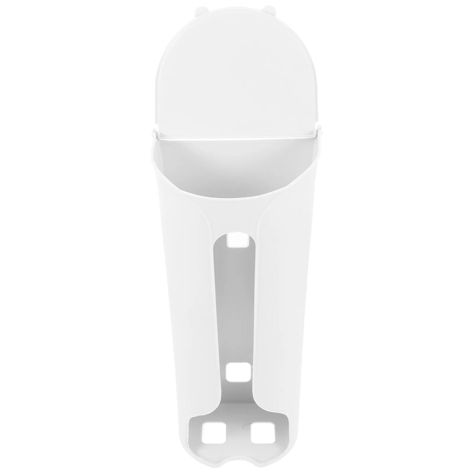 

Garbage Bag Box PP Material White Trash Can Plastic Grocery Holder Kitchen Bathroom Bedroom Organizer Compact
