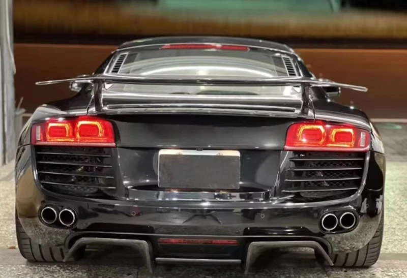 

GT-V Style Carbon Fiber Double Deck Rear Wing Spoiler for 2008-2015 R8 V8 V10