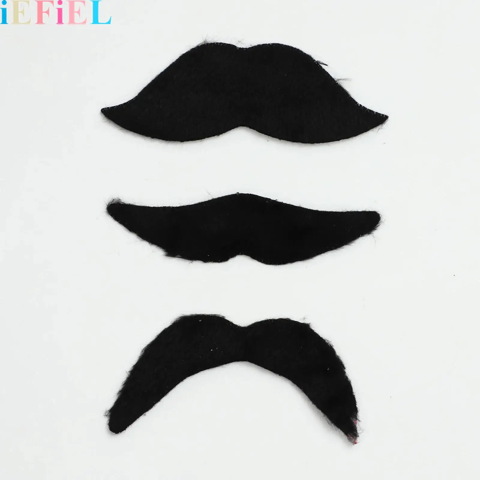 

2 Sets Fake Beard Mustache for Men Classic Halloween Fake Mustaches Costumes Cosplay Accessories Props