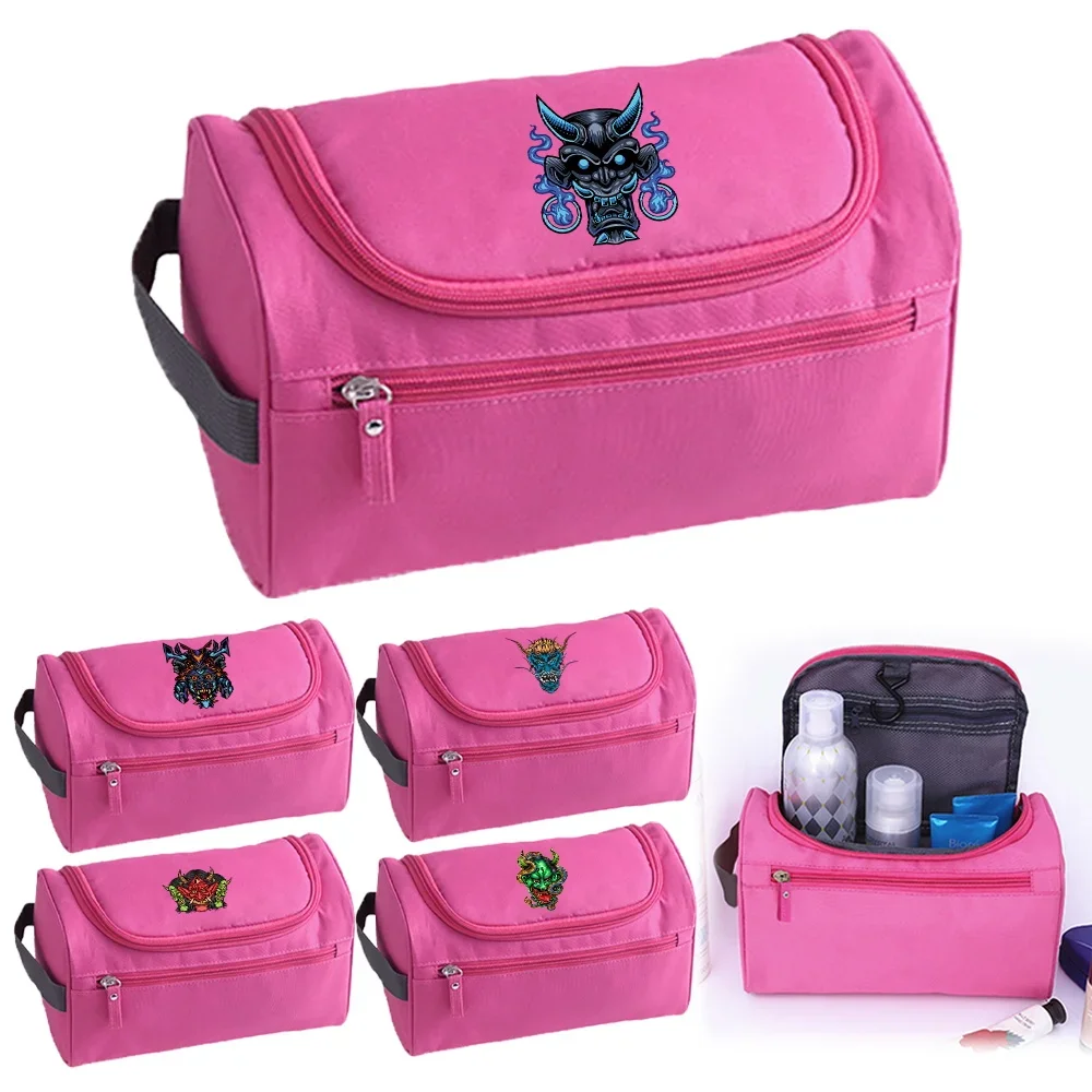 Women Toiletry Bag Cosmetic Bags Waterproof Makeup Bag Monster Print  Series Hanging Organizer Travel Wash Pouch Cosmetic Case