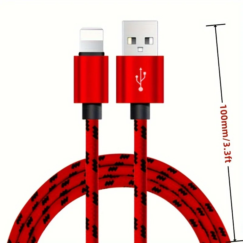 3A Fast USB Data Cable for iPhone 15 14 13 12 11 13 Pro XS Max XR X 8 7 6 Charging Cable Accessory