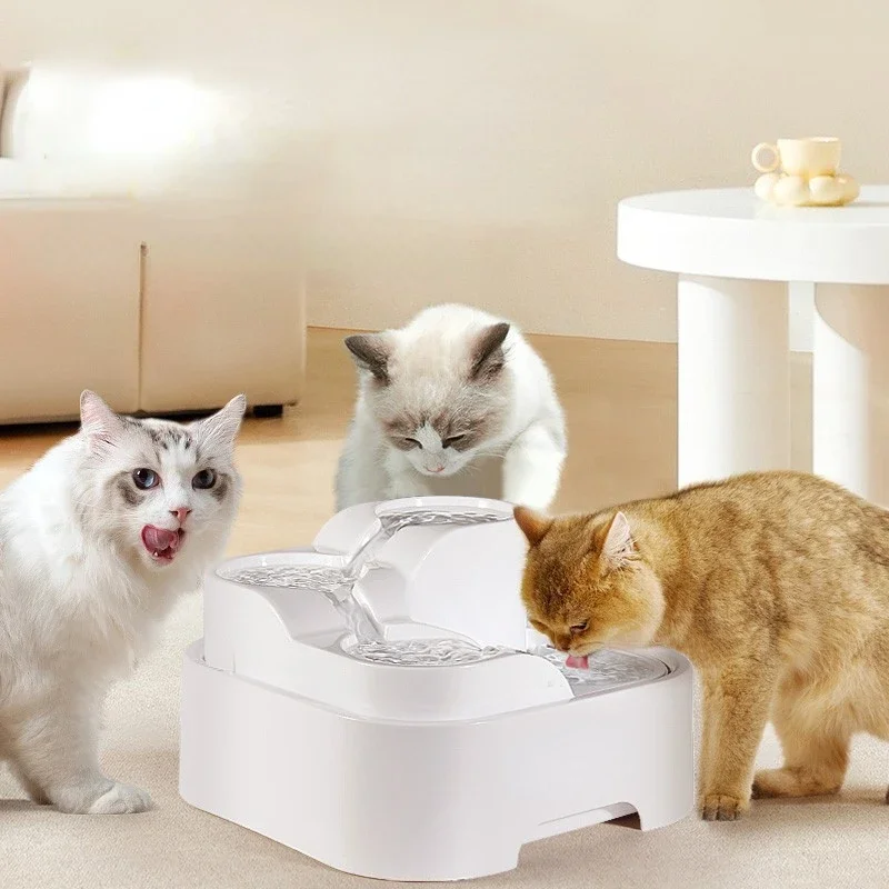 

Cat Water Fountain, 2L Automatic Pet Fountain Dog Water Dispenser with Super Quiet Design- Ideal for Cat, Dog and Multiple Pets