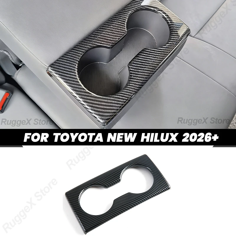 

Для Toyota HiLux 2026+ Накладка на подлокотник заднего сиденья с подстаканником, декоративное украшение и защита салона, автомобильные аксессуары, 1 шт., LHD RHD
