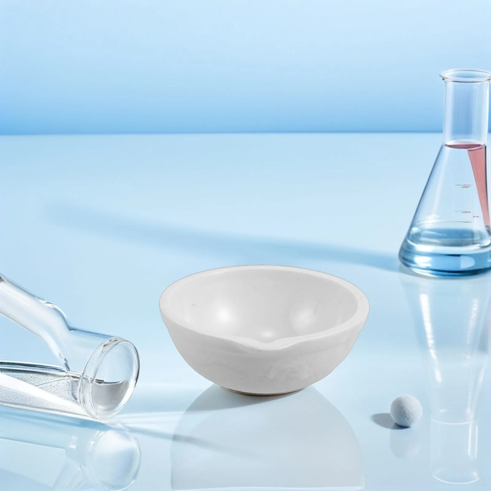 

2Pcs Ceramic Evaporating Dishes Durable Smooth Surface Lab Use for Solvent Evaporation Chemistry Analysis Culture Dish