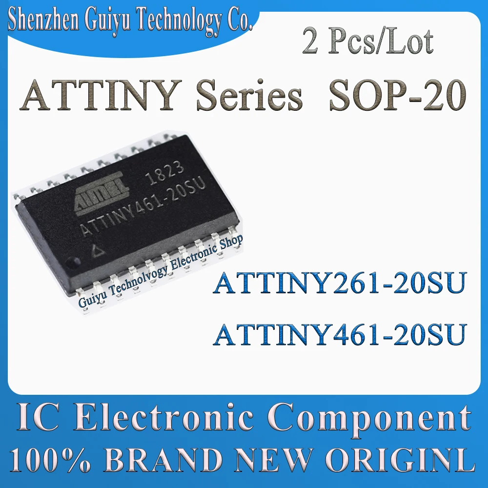 2 Pcs/Lot ATTINY261-20SU ATTINY461-20SU ATTINY261-20 ATTINY461-20 ATTINY261 ATTINY461 ATTINY SOP-20 IC MCU Chip