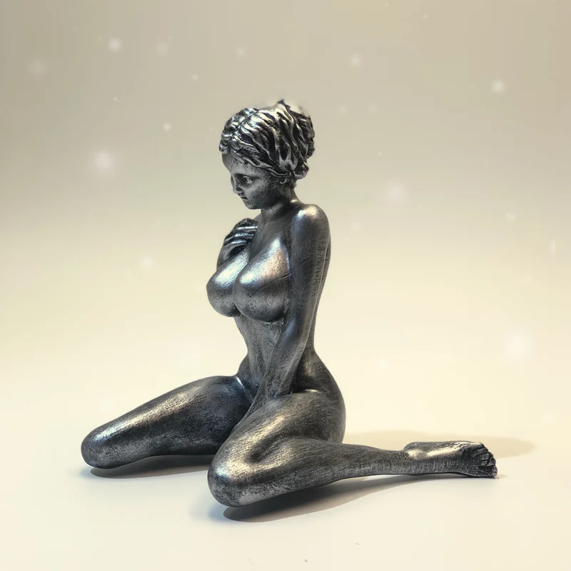 Sexy Nude Girl Statue Resin Female Sculpture Art Table Decor Bronze Naked Woman Lady Figure Figurine Home Room Unique Decoration