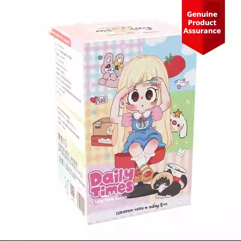 New Milay Girls Blind Box Three Generation Lazy Time Series Tide Play Tabletop Ornaments Girl Gift Cute Doll To Send Friends
