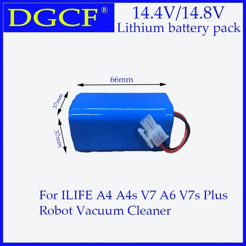 3500mAh 14.8V Replacement Battery for ILIFE A4 A4s V7 V7s Plus Robot Vacuum, High Capacity 4S1P Li-ion 2600mAh🏅