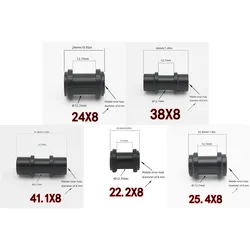 Bicycle Rear Shock DU Bushing Lockout Shock Bushing MTB XC DH For FOX Rockshox Marzocchi Aluminum Anode 22.2/24/25.4/38/41.4mm