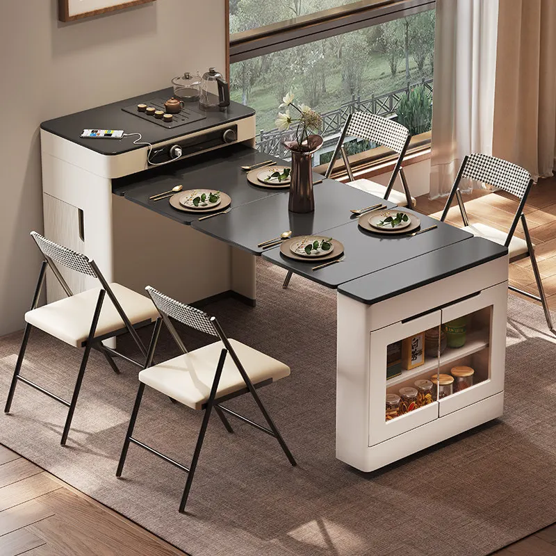 

Italian Minimalist Extendable Foldable coffee tables Sintered Stone table basse coffee table fur Multi Use Home Island Tea Stati