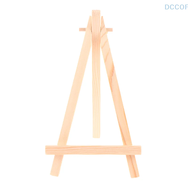 9*16cm Mini Wood Artist Tripod Painting Easel For Photo Painting Postcard Display Holder Frame Cute Desk Decor