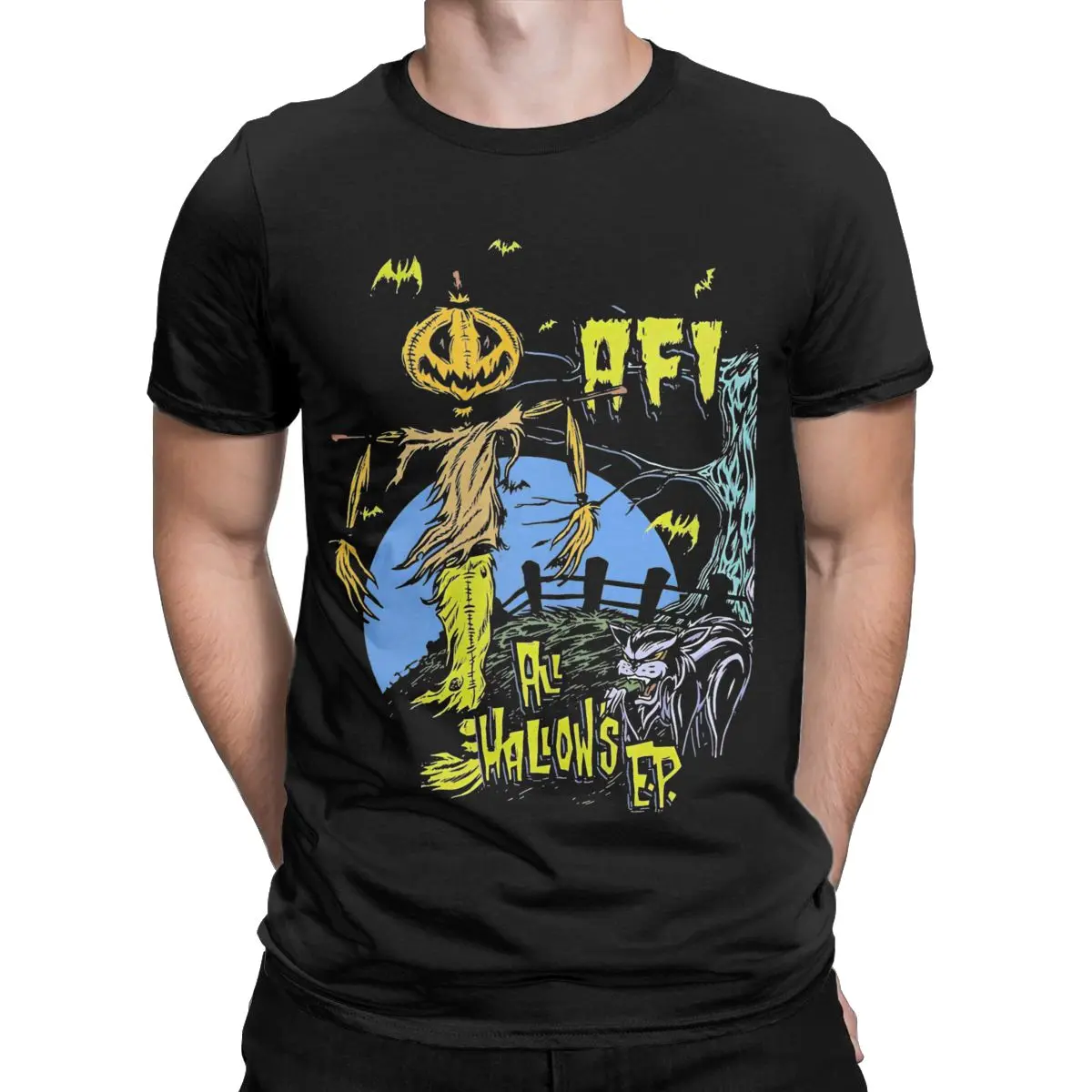 Men T-Shirts Afi Band Amazing 100% Cotton Tee Shirt Short Sleeve T Shirt Round Collar Clothing Graphic