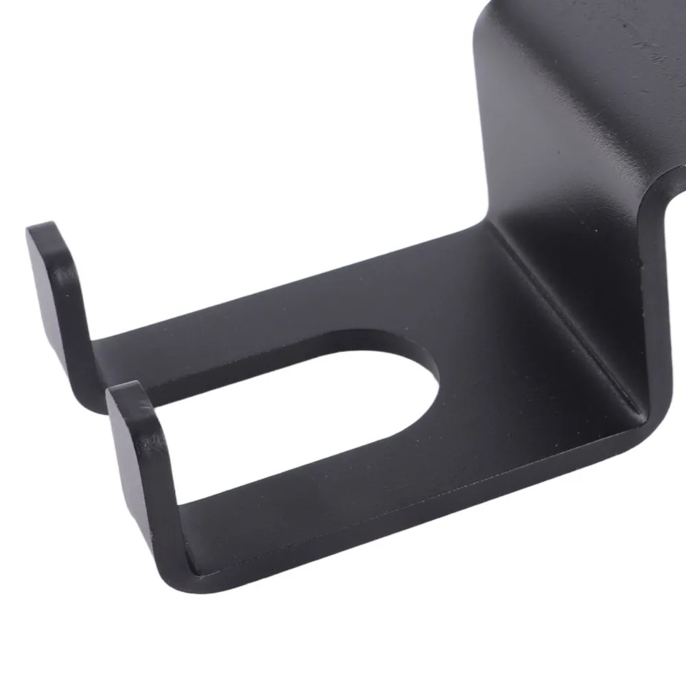 Space Saving Horizonta Barbell Rack Dual Hook Matte Finish Barbell Holder Compact Home Gym Weight Bar Holder