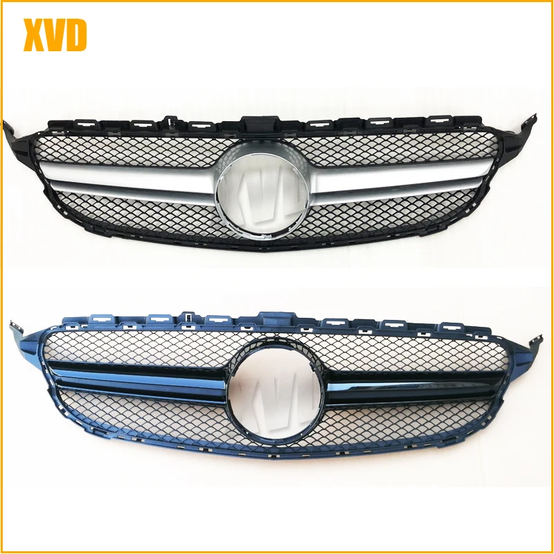 2015+ GT R Grill For mercedez bens C Class w205 Front grille for c205 c180 c200 c250 c300 2015-2018