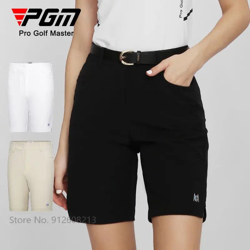 PGM Women Summer Sports Shorts High Waist Quick-Dry Golf Shorts Elastic Split Short Trousers Ladies Casual Golf Sweatpant XS-XL