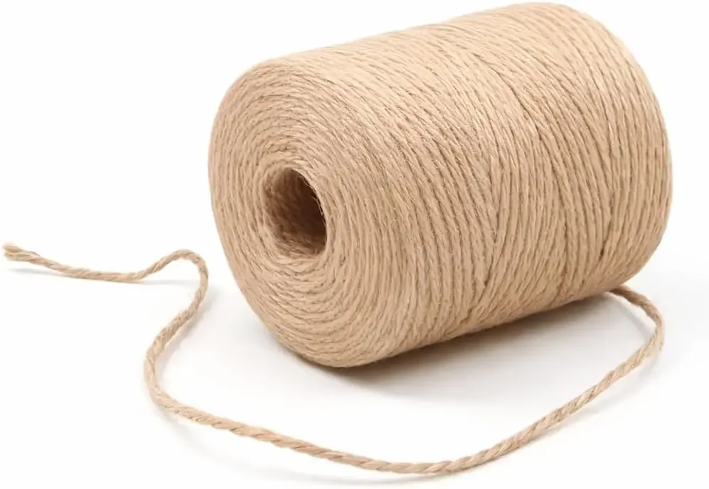 

2mm Natural Jute Twine, 164ft For Crafts, Gardening, Gift Wrapping & Wedding Decor