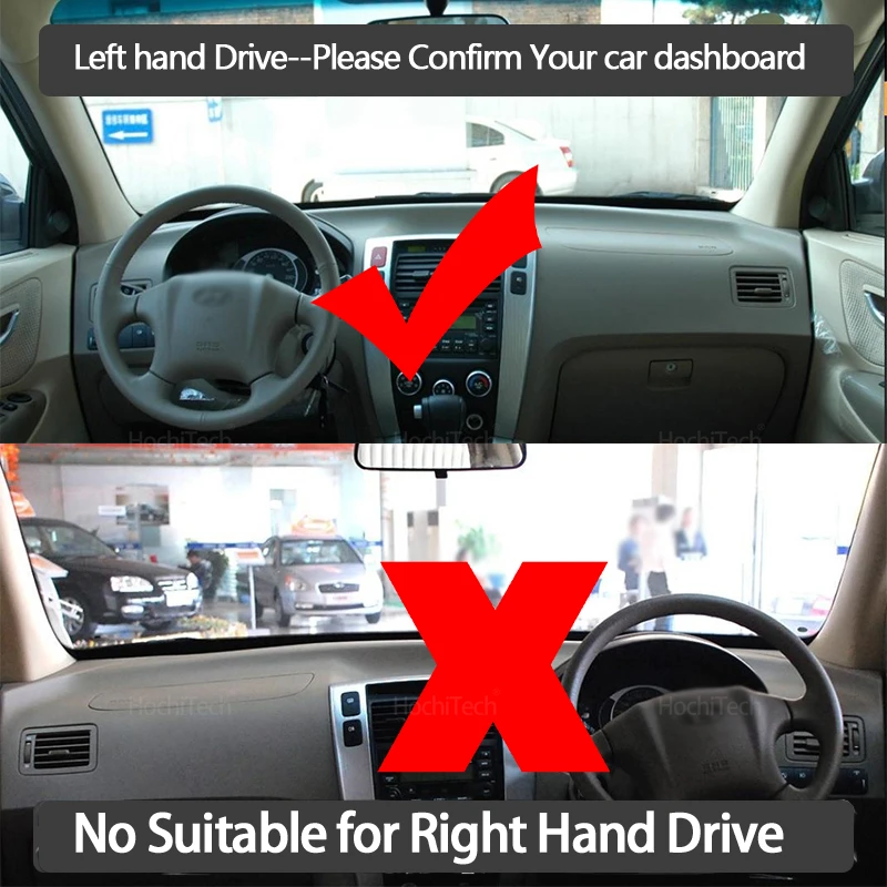For Hyundai Tucson 2005 2006 2007 2008 2009 JM Soluto Anti-Slip Dashboard Cover Protective Pad Car Accessories Sunshade Carpet view 2