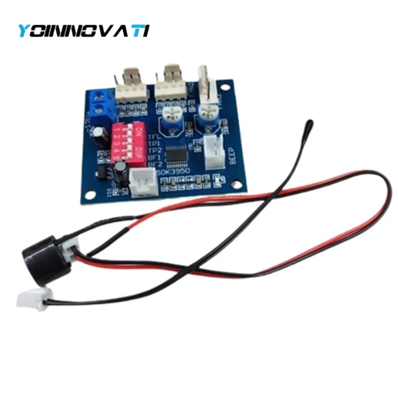 YT 1pcs DC 12V 5A PWM PC CPU Fan Temperature Control Speed Controller Board Speed Controller Temperature Probe Buzzle