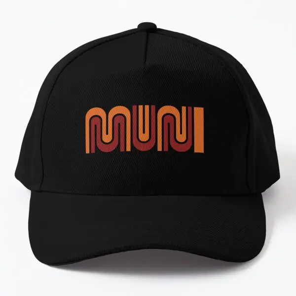 Muni Transit Vintage Pattern  Baseball Cap Hat Boys Outdoor Black Sun Printed Casual Women Bonnet  Spring  Solid Color Snapback