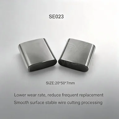 S023 Conductive Block 20x20x7mm Tungsten Steel Feed Plate Fit Western Slow Wire Cut EDM Machine Consumable Parts