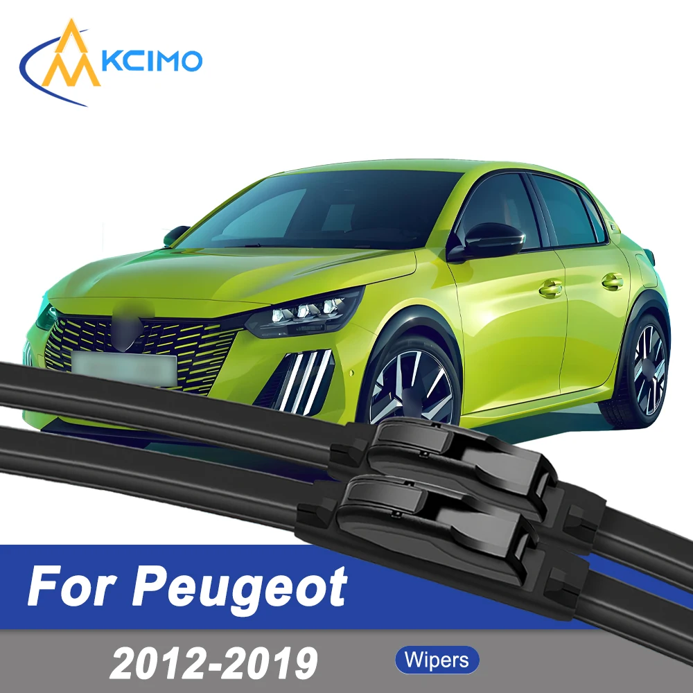 

Premium Rubber Durable Silent Windshield Wiper Blades 2pcs for Peugeot 208 A9 2012-2019 Front Wiper Blades Set
