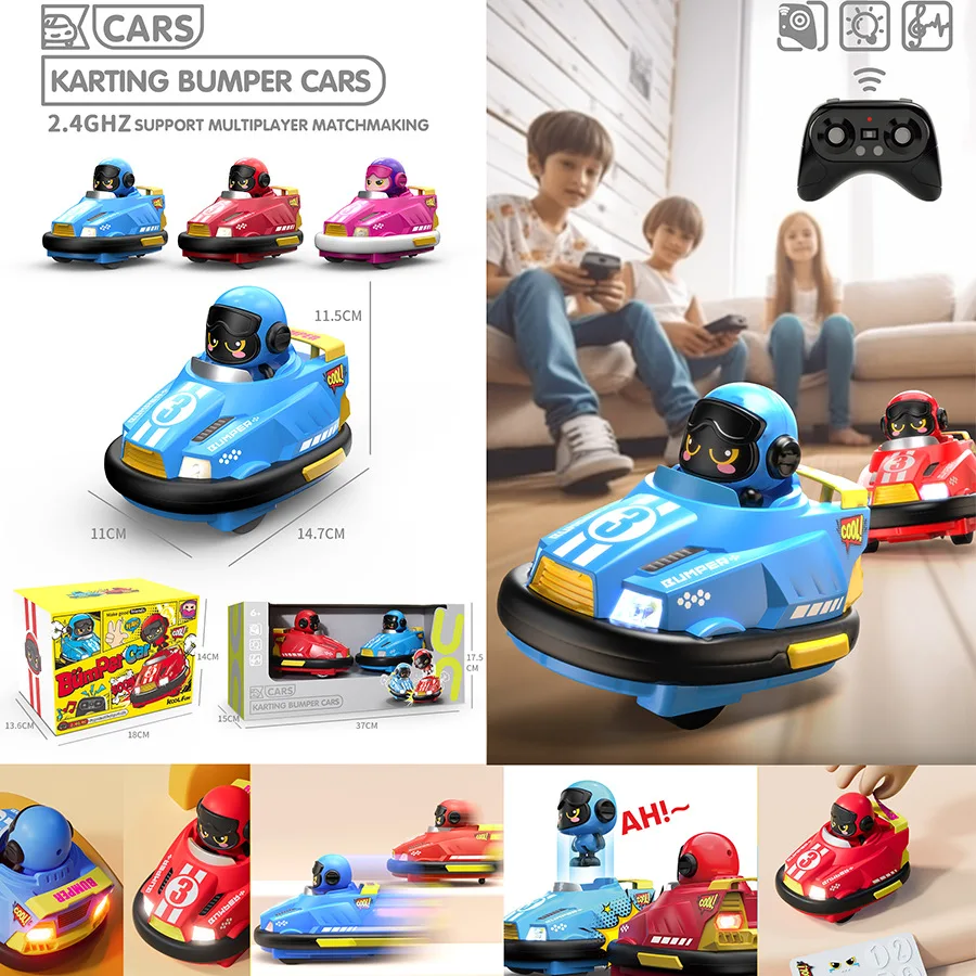 Twee Versus Run Kart Afstandsbediening Botsauto Kinderspeelgoed Jongen Speelgoedauto Auto Speelgoedcadeau voor kinderen Ouder-kind speelgoed