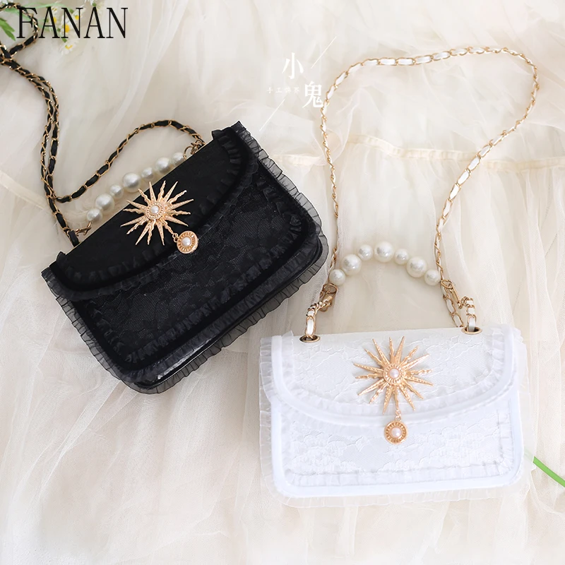 

Girl Shoulder Bags Gothic Style 2025 New Women's Lolita Handbags Sweet Cute Casual Elegant Handbags Fashion Handbags for Ladies