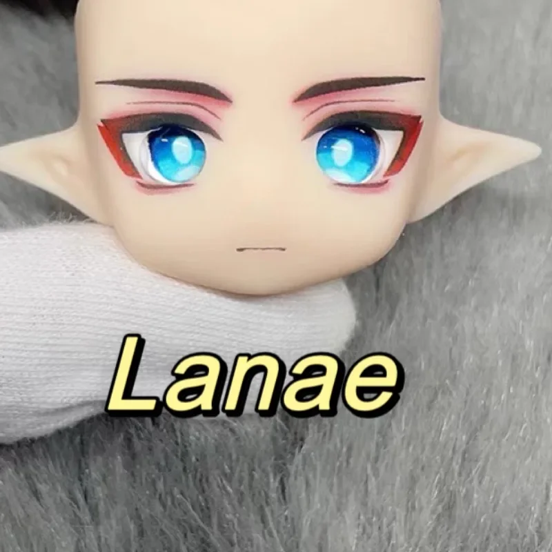 Anime Game  Ob11 Face Open Eyes Lunar Jingyuan Blade with Handmade Eyeballs Faceplate Doll Accessories