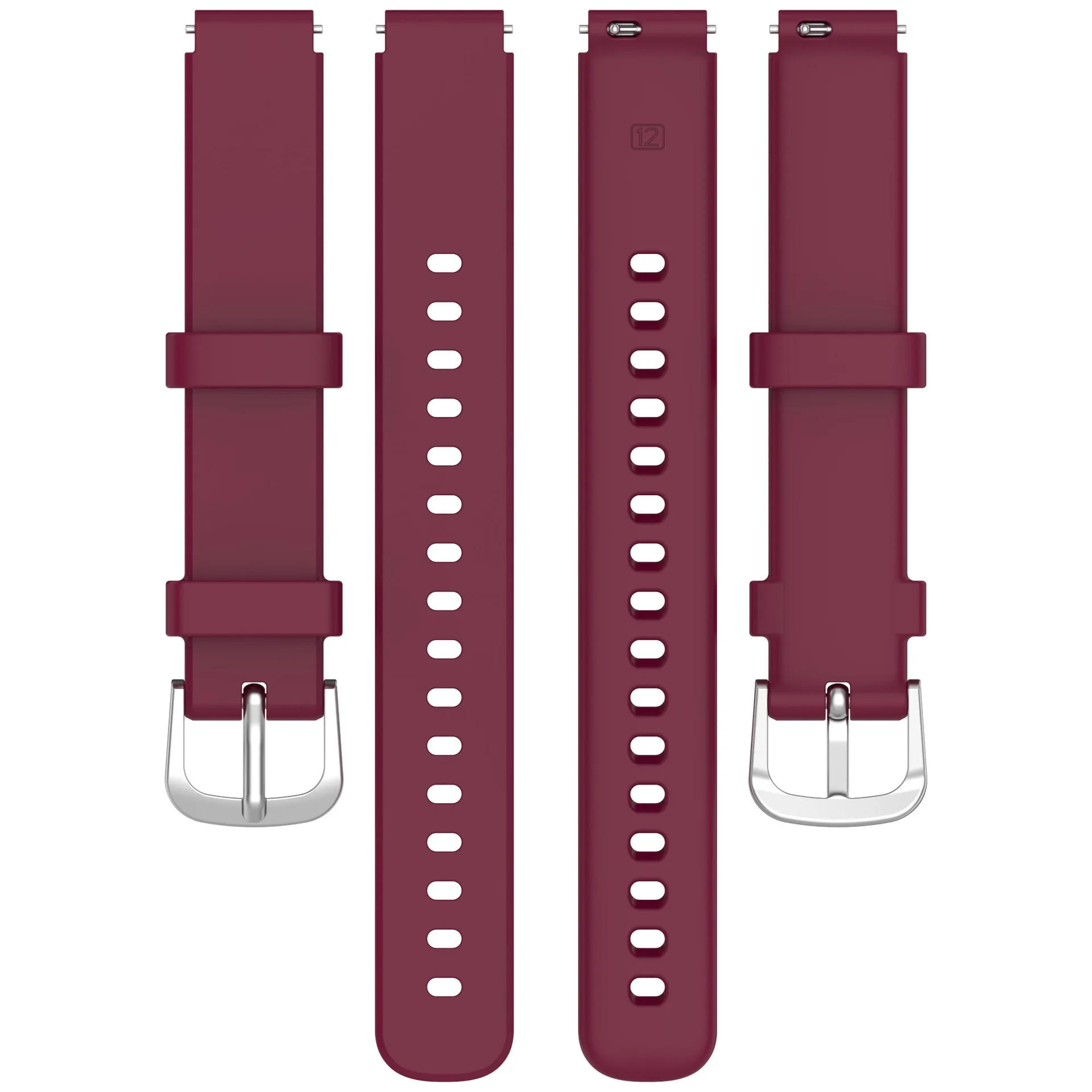 Silicone universal strap compatible with 12mm interface width for head and frame accessories