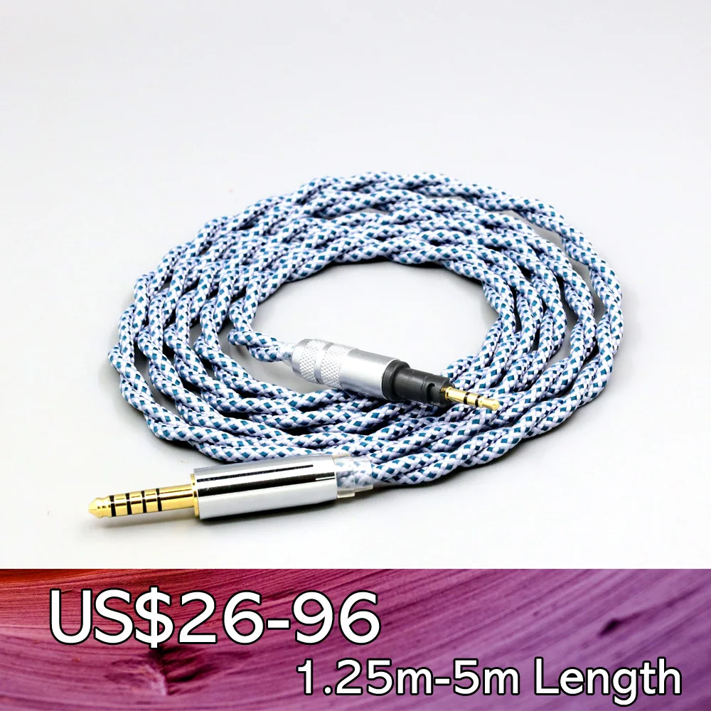 

99% Pure Silver Mix Graphene OCC Shielding Earphone Cable For Sennheiser Momentum 1.0 2.0 Headphone LN008671