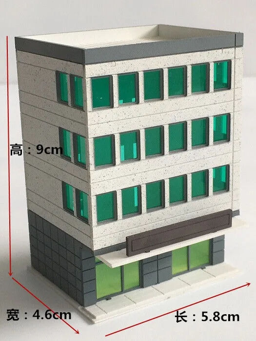 1:150 Scale Diorama Building Model City House Backdrop Display Architecture Scene Model Collection Gift