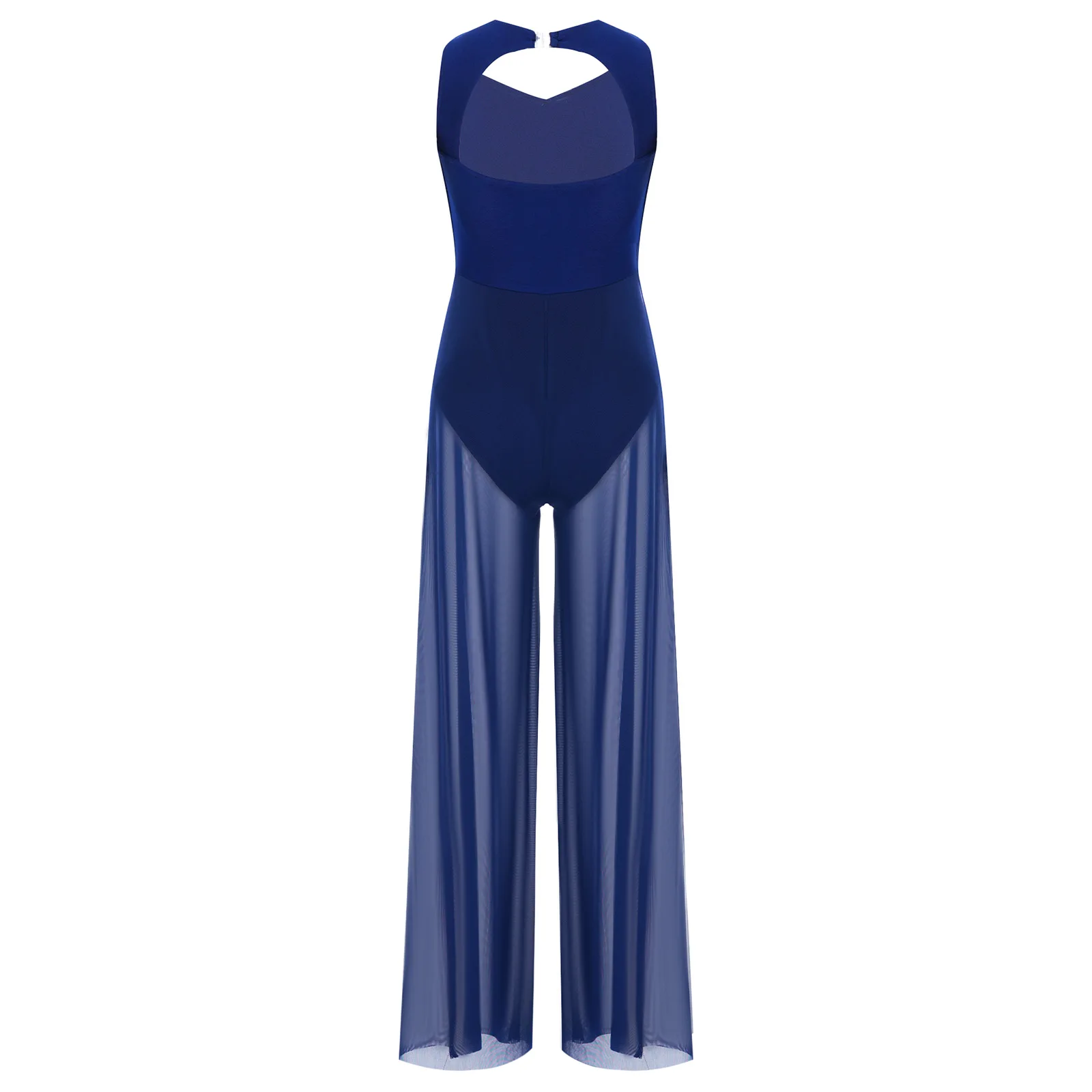Girls Long Pants Jumpsuit for Stage Performance Modern Dancewear Lyrical Dance Jumpsuit Kids Sparkly Sequins Sleeveless Bodysuit