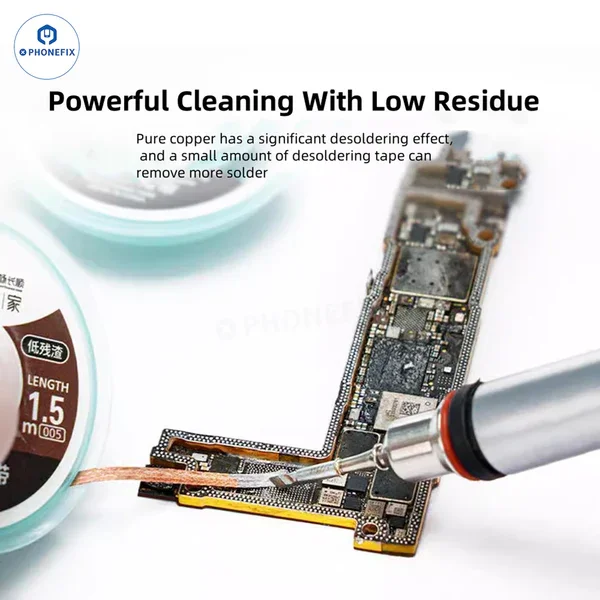 YCS Desoldering Wick 2015 2023 3520 BGA เชื่อมดีบุกดูดบัดกรีลวดดีบุกสายไฟ FLUX Absorption Line Braid เทปเครื่องมือ