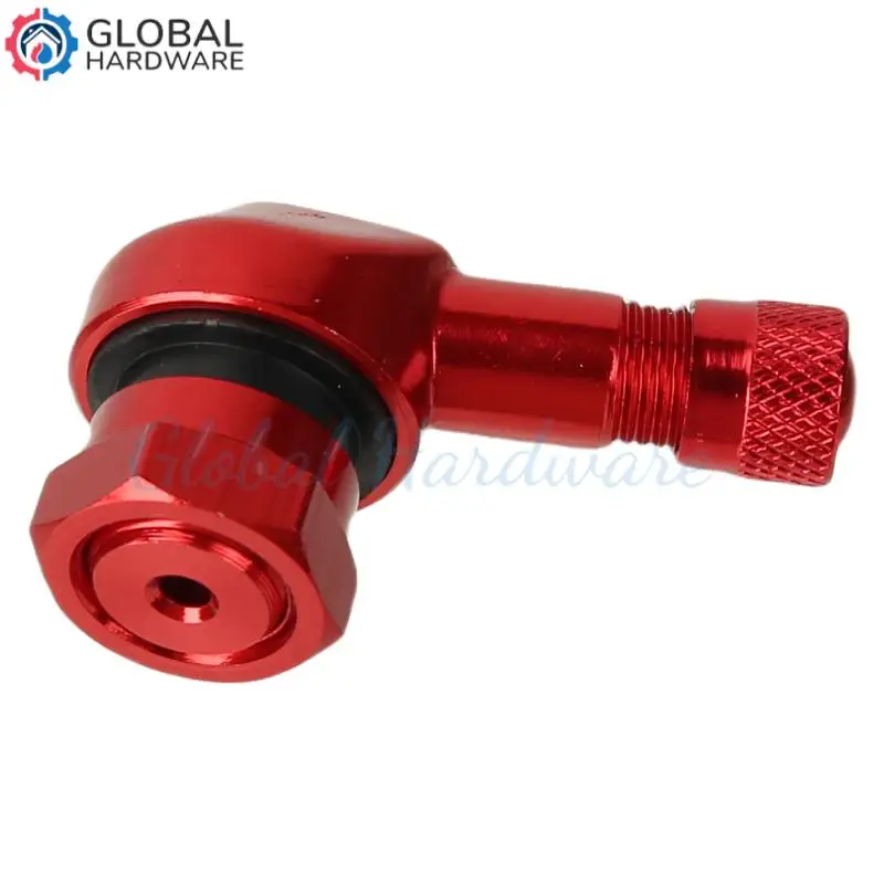 Motorcycle CNC Universal Orange Rim Wheel Valve Stems Tire Tyre Cap 90 Degree For RC SMC R SUPER  ADVENTURE RC