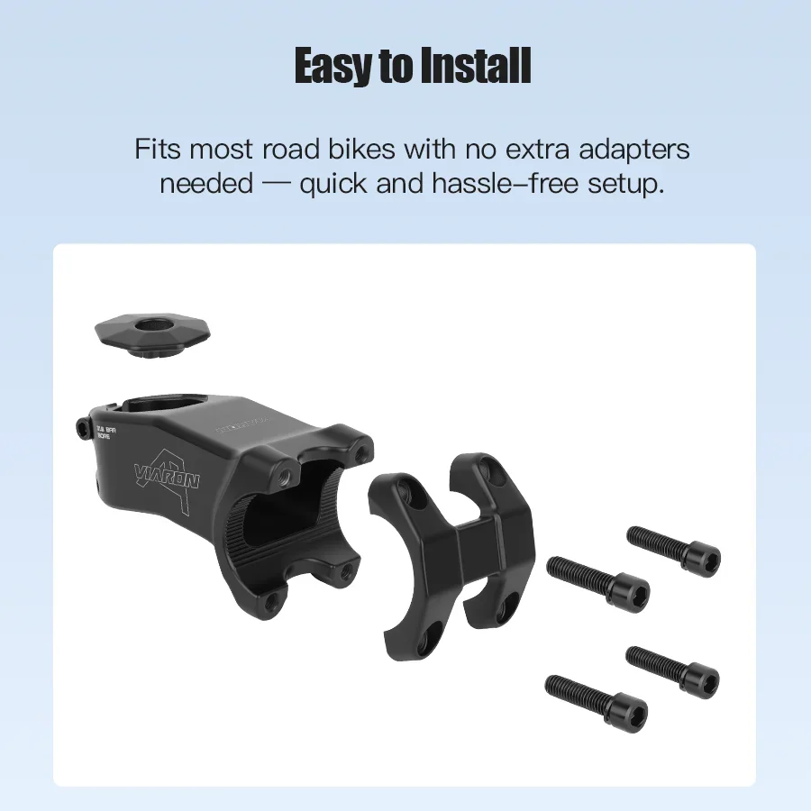 VIARON الطريق دراجة الجذعية 75 مللي متر طول سبائك الألومنيوم مزورة جذع دراجة-15 درجة 28.6 مللي متر دراجة شوكة القطر #5