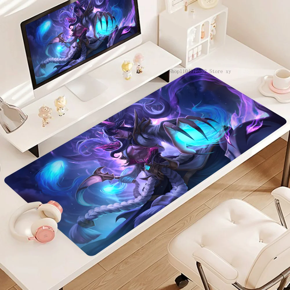 Game League Of Legends Thresh Mousepad Desk Pad Gaming Accessories Prime Gaming XXL Keyboard Pad Stitched Pad