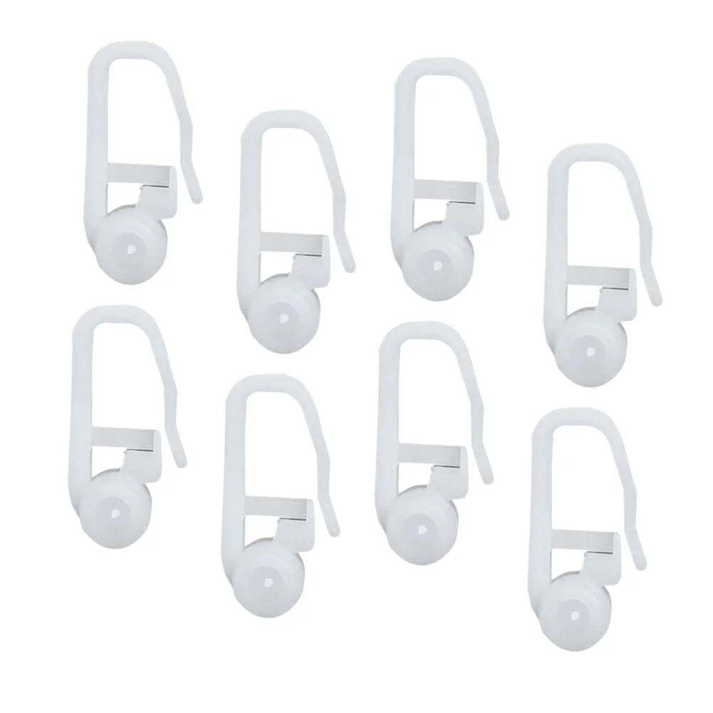 

100 Curtain Roller Sheer White Curtains Track Bed Special Hooks Sliding