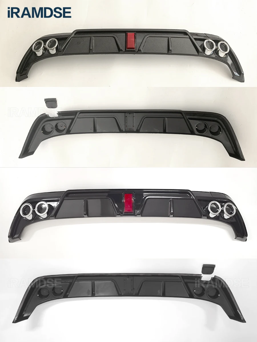 Tylny dyfuzor do Toyota Corolla Sedan 2019-2023, czarny połysk, zestaw karoserii samochodowej, listwa, spoiler zderzaka, plastikowy splitter. — zdjęcie 5