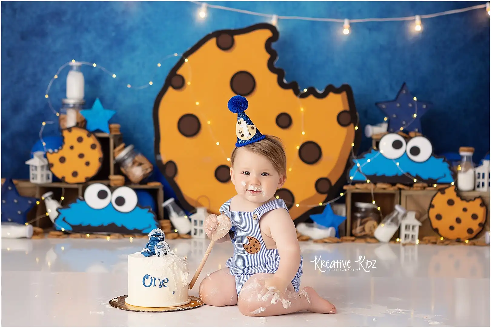 Cookie Crazy Photography Backdrop Kids Baby Cake Smash Photocall Decors Child Adult Birthday Photo Backgrounds