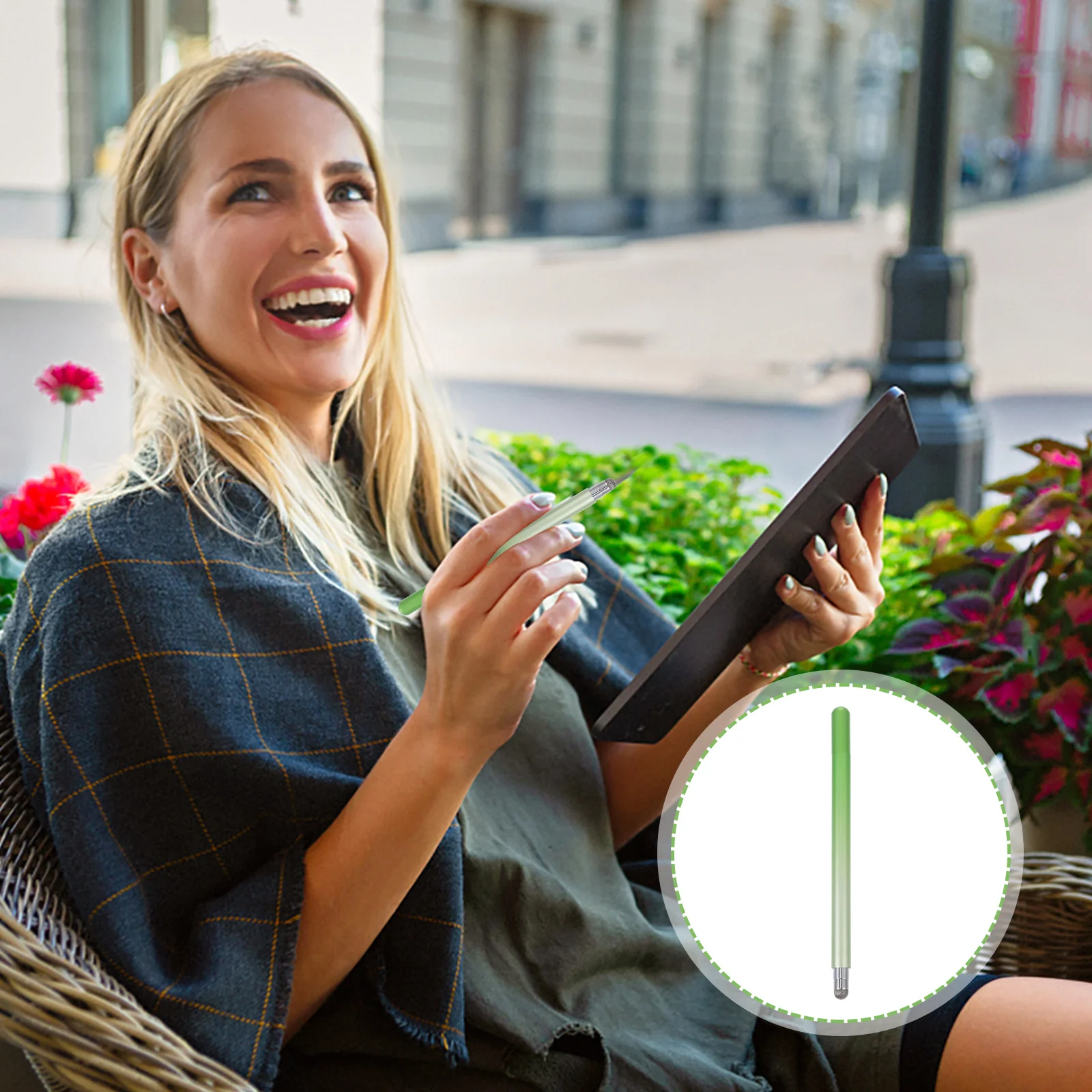 

1Pcs Capacitive Stylus Pen Aluminum Alloy Handwriting Stylus Portable Touch Screen Pen Smooth Writing Drawing Tool