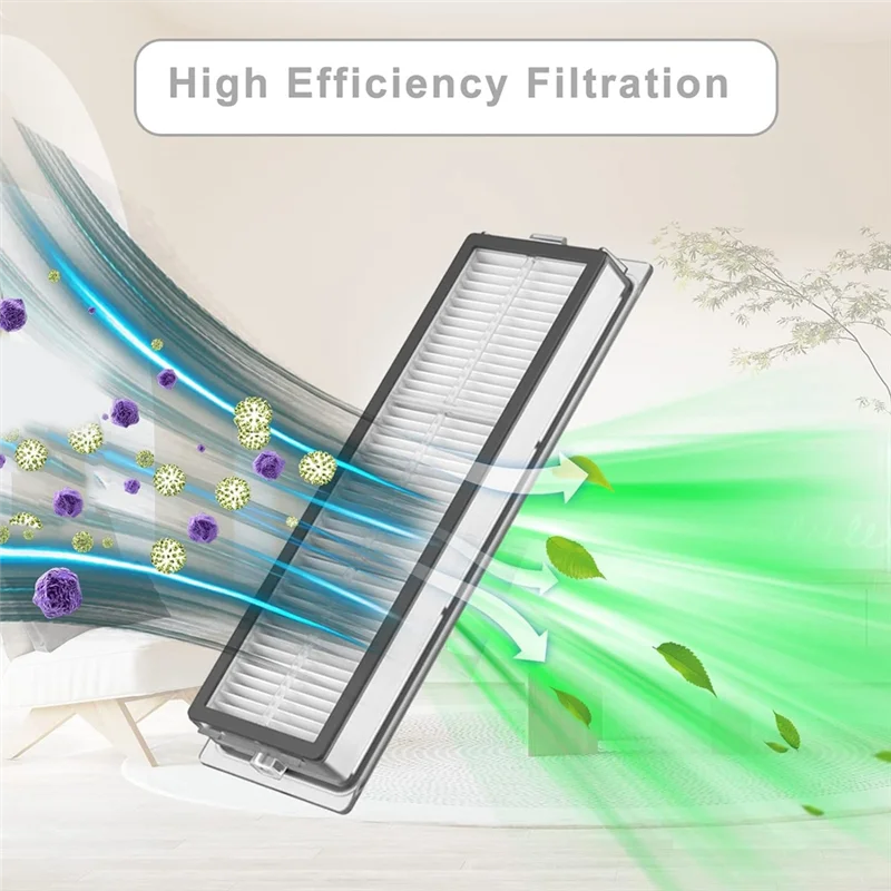 

A61I для Dreame L10S Ultra / L10 Ultra Основная боковая щетка Hepa-фильтр Мешок для пыли Швабра Ткань Робот-пылесос Комплект аксессуаров