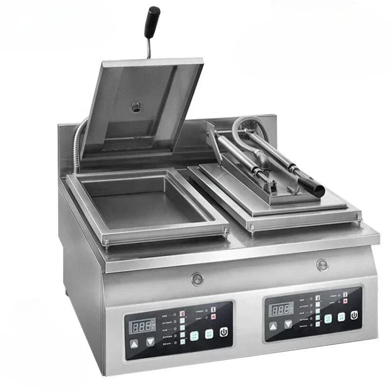 

Commercial Desktop Electric Single Pot Double Pot Fried Dumpling Furnace Fried Dumpling Frying Machine